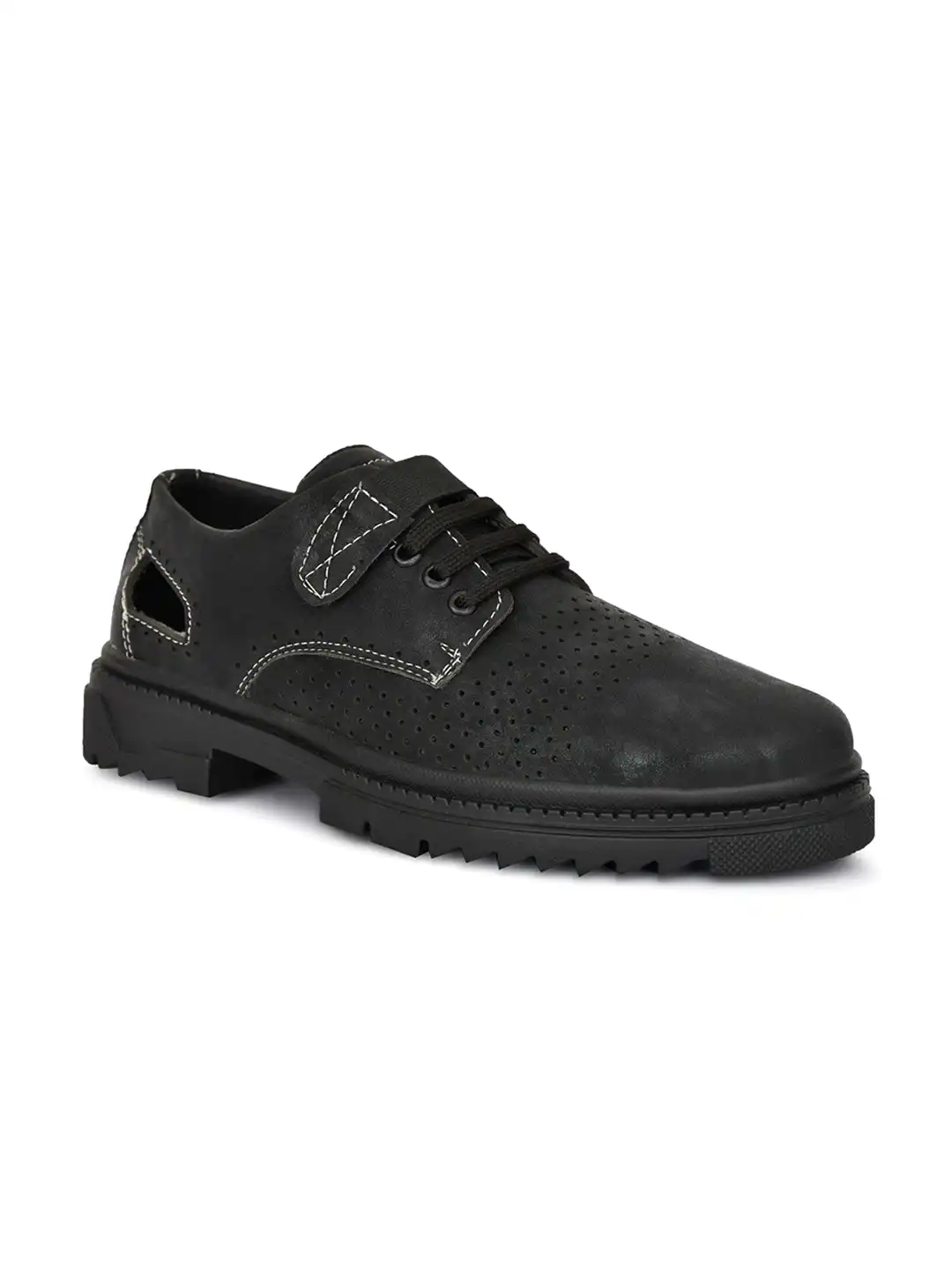 Buy OZJI Men Perforations Fashion Derbys Shoes - Casual Shoes for