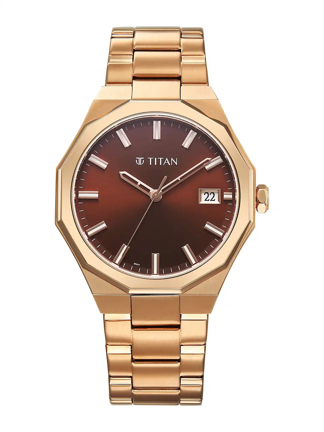 Buy Titan Dodecagon Quartz Movement Round Dial Men's Watch