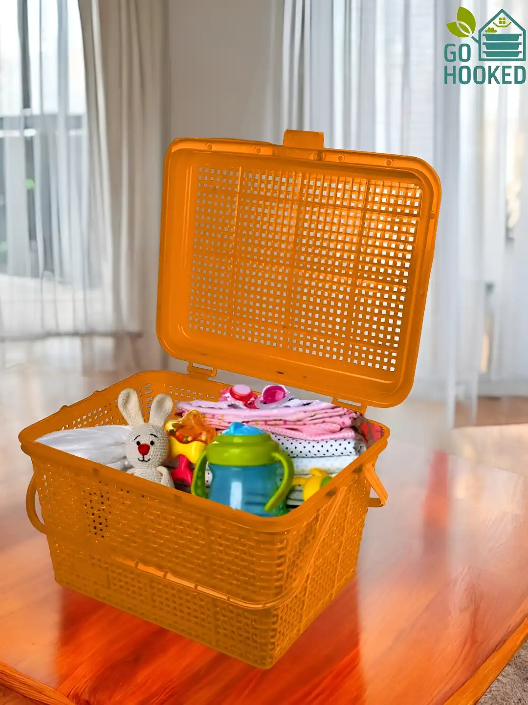 Buy Go Hooked Multipurpose Picnic Storage Basket with Snap Lock