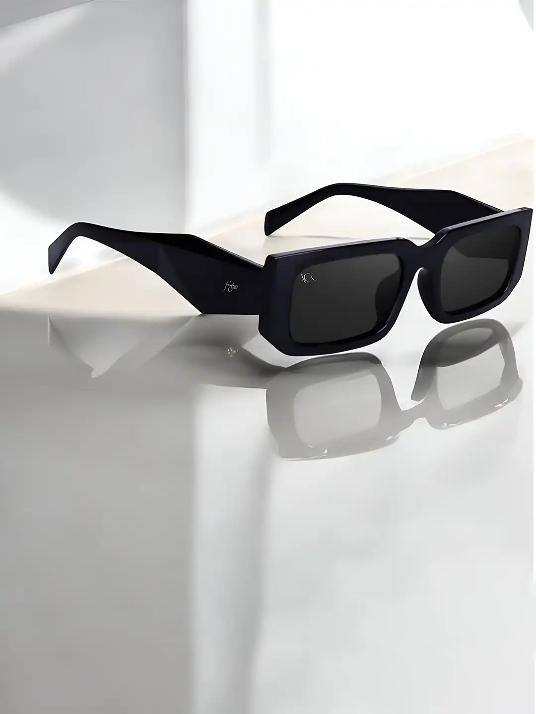 Buy FUNGLASSES Unisex Rectangle Sunglasses with UV Protected Lens