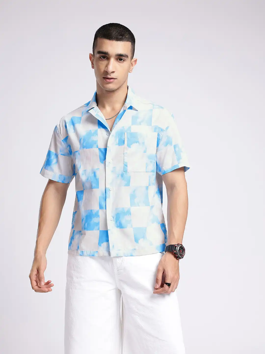 Buy glitchez Checks Oversized Shirt - Shirts for Men 31383676 | Myntra
