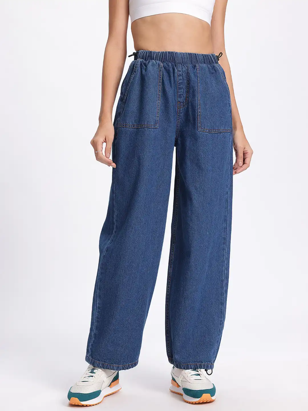 25-26 MRS PARACHUTE PANTS CHIVE XL 新品 Buy glitchez Women Parachute Baggy Fit Jeans - Jeans for Women