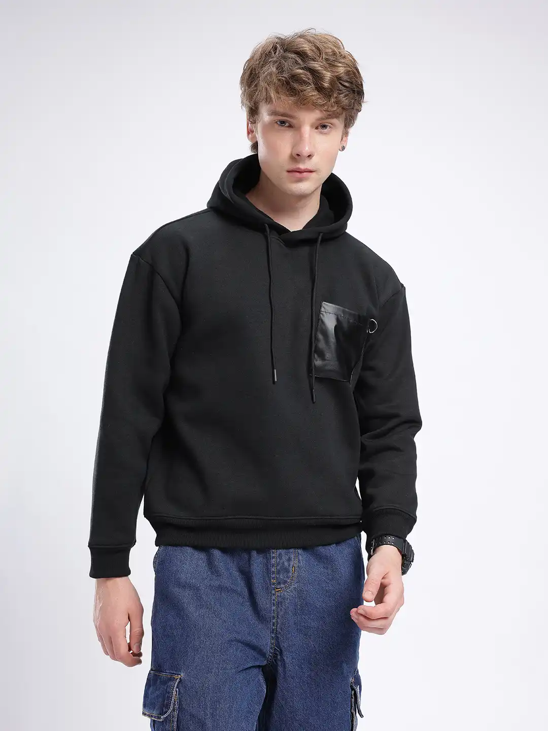 Buy glitchez Hooded Oversized Sweatshirt - Sweatshirts for Men