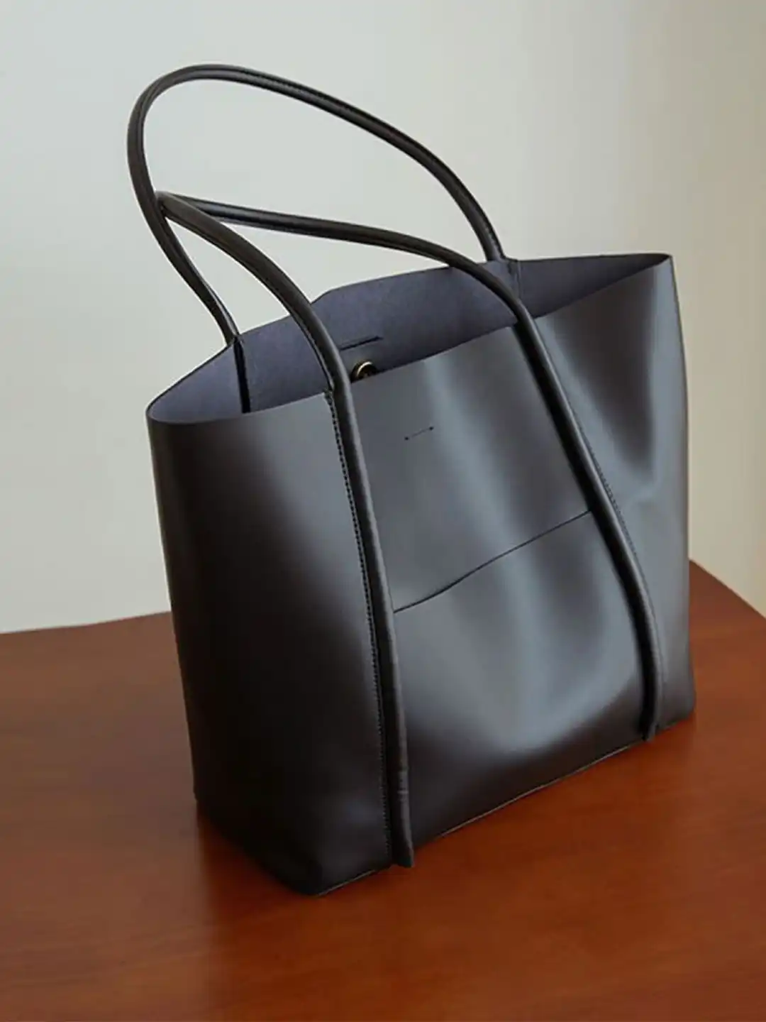 Buy PURPLEHUNT Leather Oversized Shopper Tote Bag with Cut Work