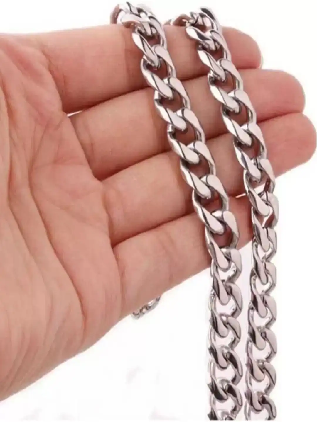 Buy Vivity Unisex Silver-Plated Chain - Necklace and Chains for