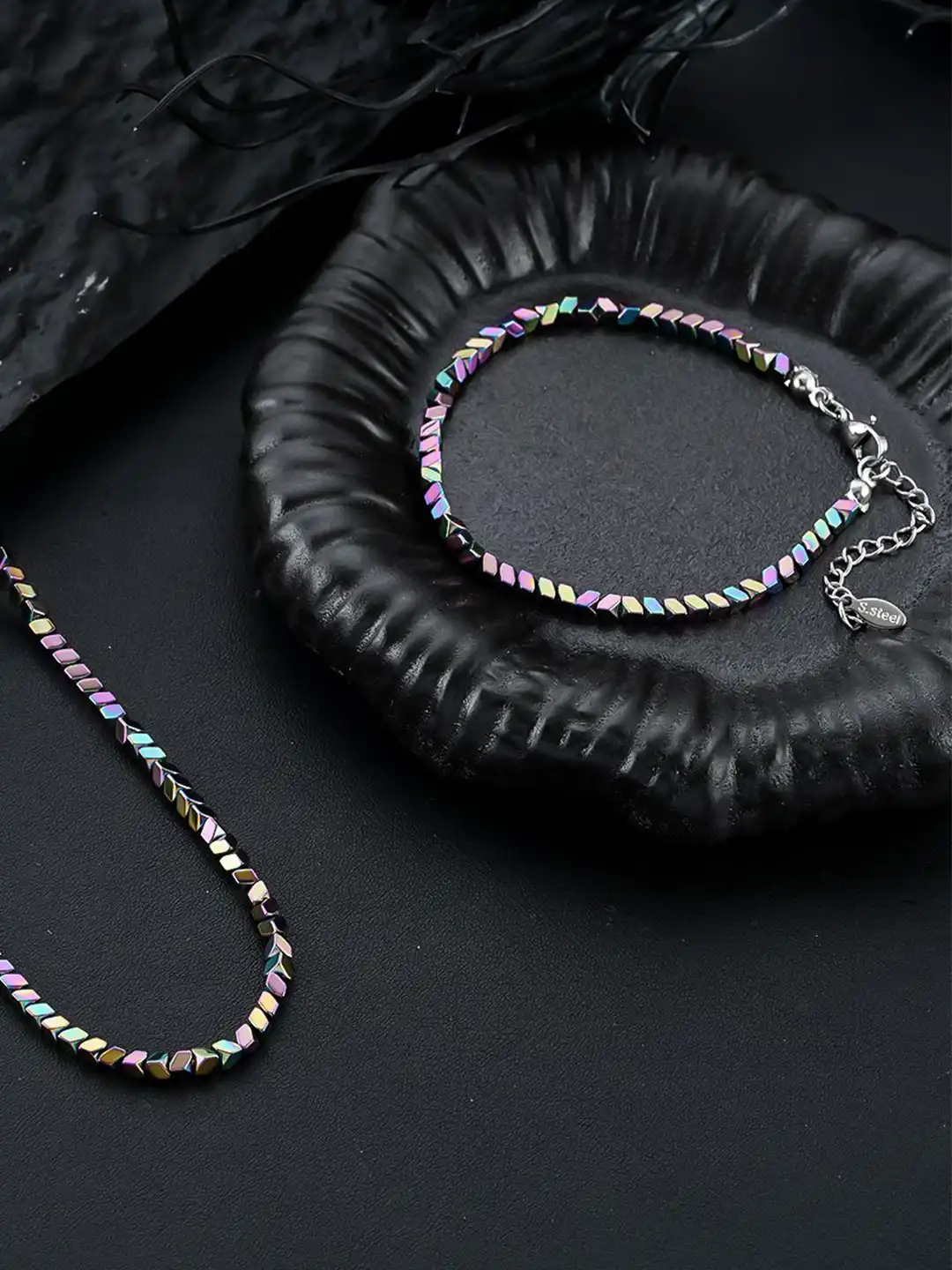 Buy StyleCast x Revolte Men Stainless Steel Link Bracelet