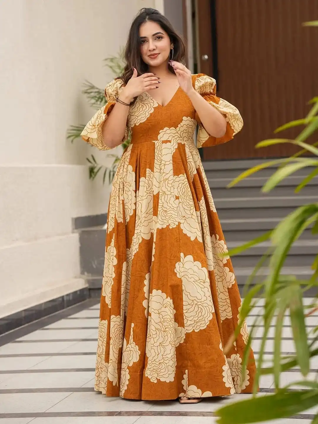 Buy 4WRD by Dressberry Women Floral Print Puff Sleeve Fit & Flare Maxi Dress - Dresses for Women 34544891 | Myntra Buy 4WRD by Dressberry Women Floral Print Puff Sleeve Fit & Flare Maxi Dress - Dresses for Women 34544891 | Myntra