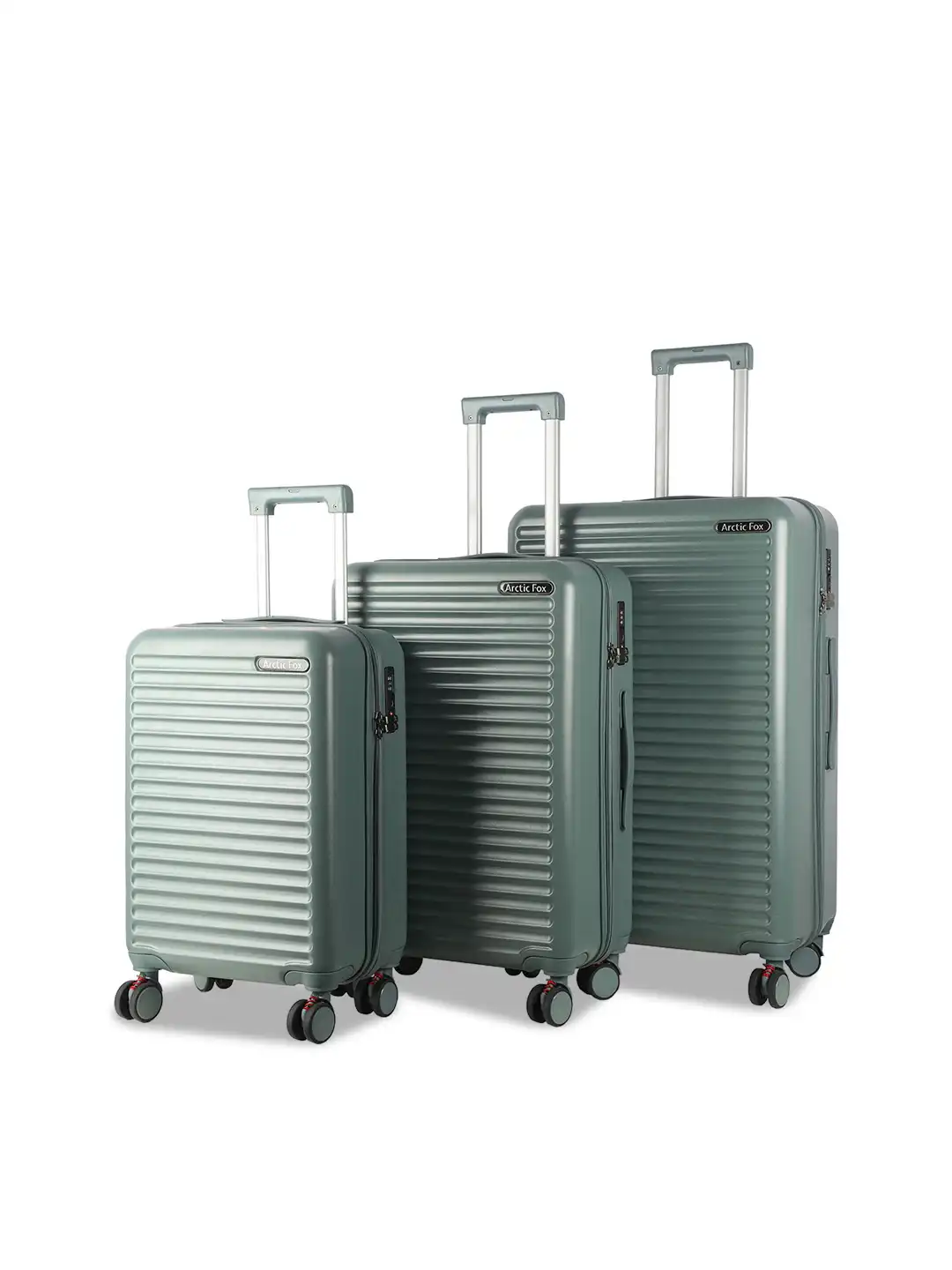 Buy Arctic Fox Set Of 3 Rooster Hard Sided Trolley Suitcase