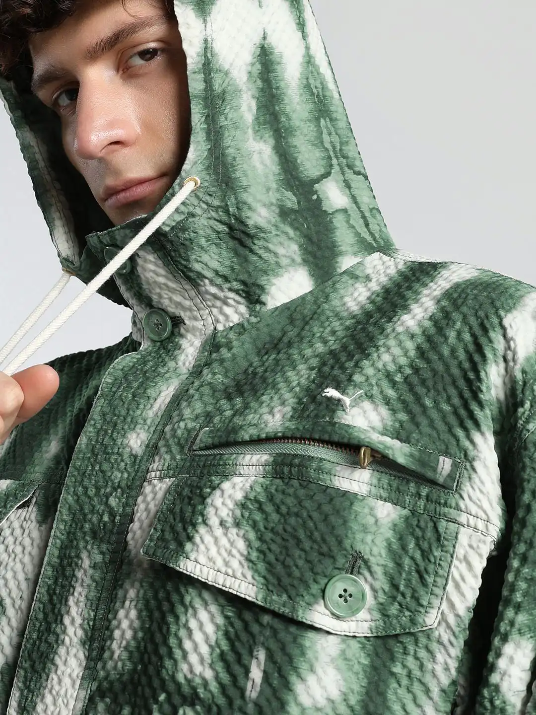 Buy Puma Men's Palais Artisan Seersucker Oversized Jacket