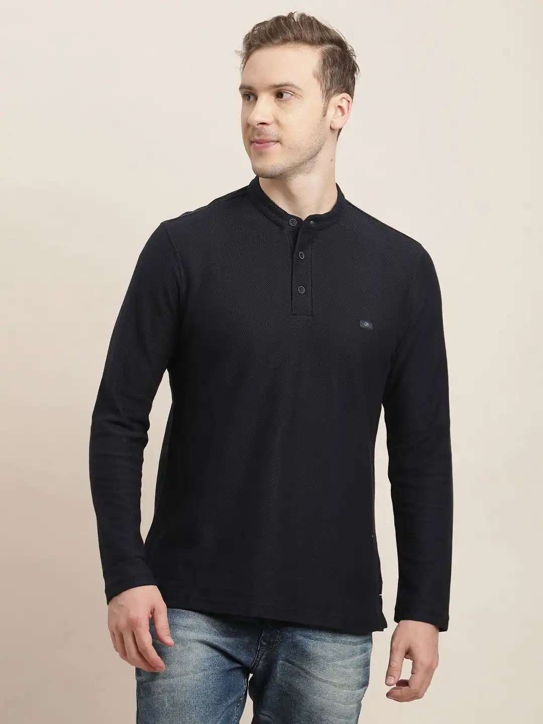 Buy Turtle Henley Neck Pure Cotton Slim Fit T-shirt - Tshirts for