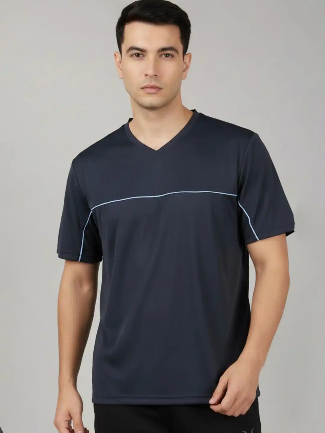 Buy The Roadster Lifestyle Co V-Neck Short Sleeve T-Shirt With