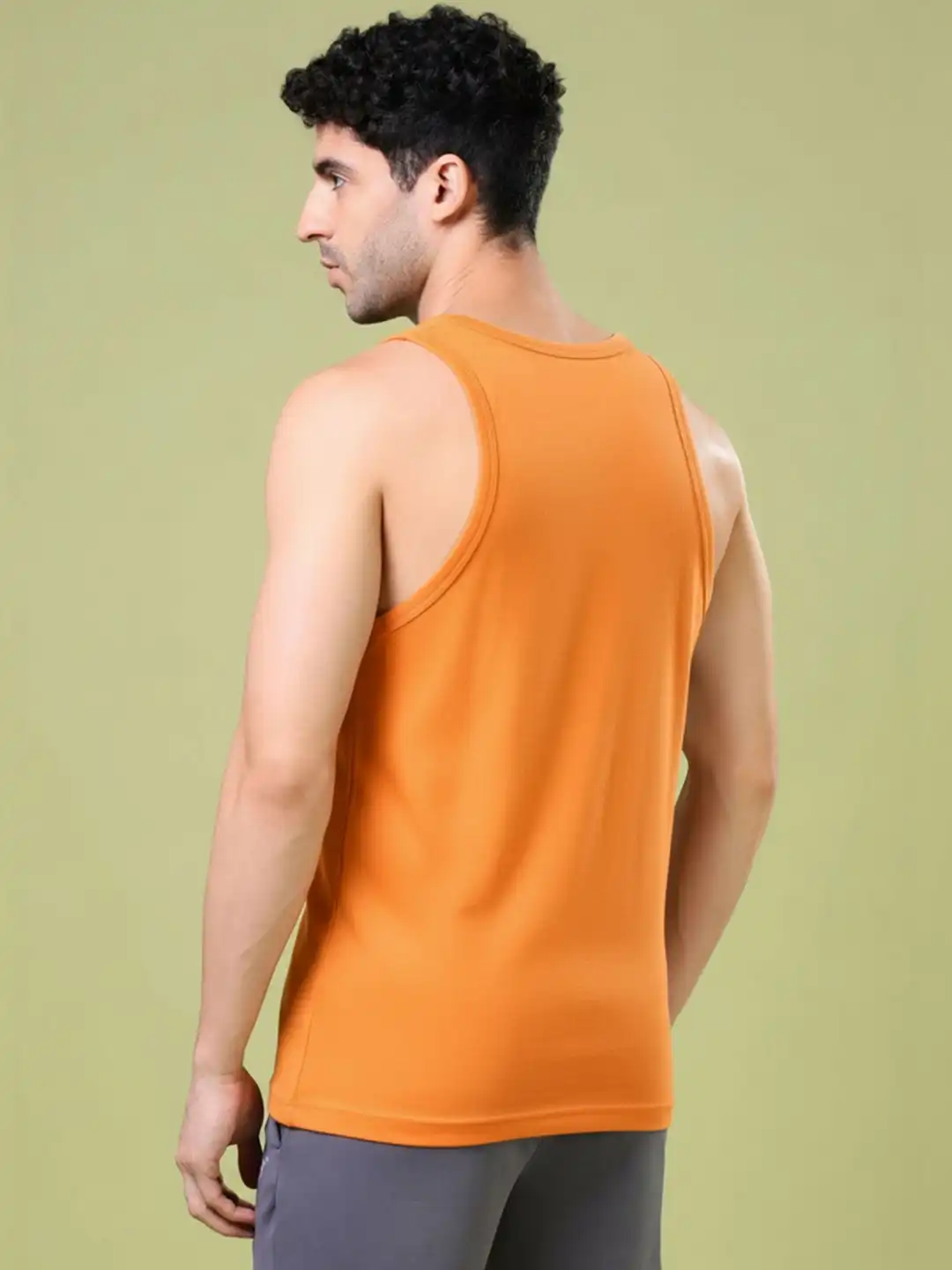 Buy KIK33 Printed Cotton Scoop Neck Gym Vest - Innerwear Vests for