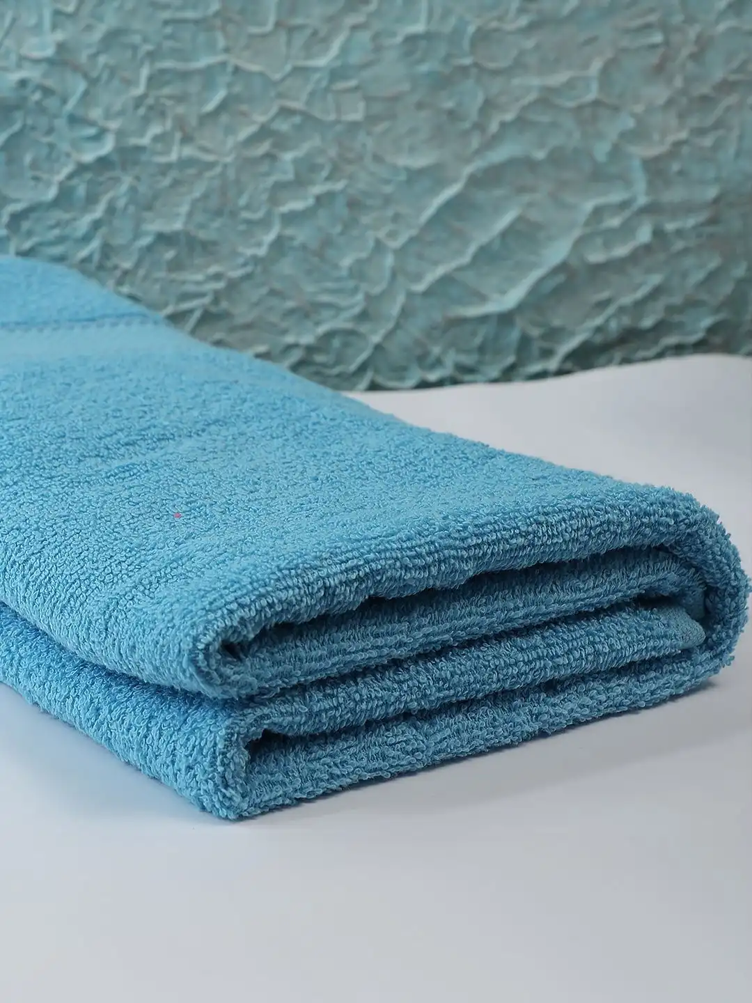 Buy Layers Blue 3 Piece Cotton 380 GSM Towel Set - Towel Set for