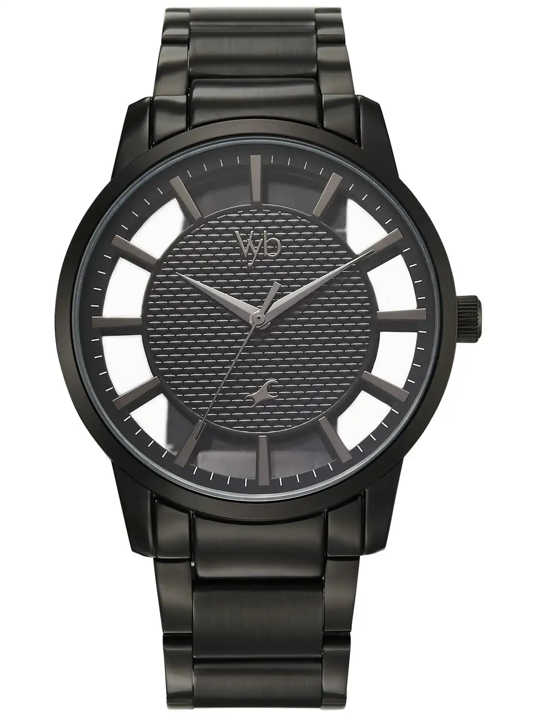 Buy Fastrack Vyb Horizon Quartz Black Dial Analog Watch For Men