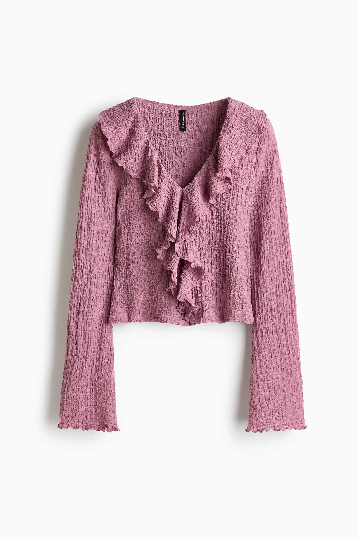 Buy H&M Frill-Trimmed V-Neck Top - Tops for Women 37877389 | Myntra