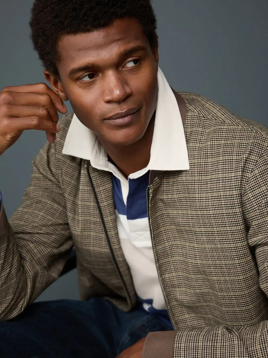Buy NEXT Houndstooth Bomber Jacket - Jackets for Men 37498683 | Myntra