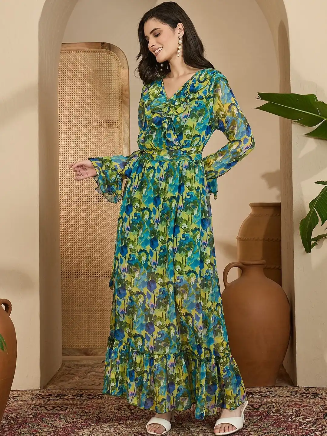 sangria green dress Sangria Silk Dress Retrofete