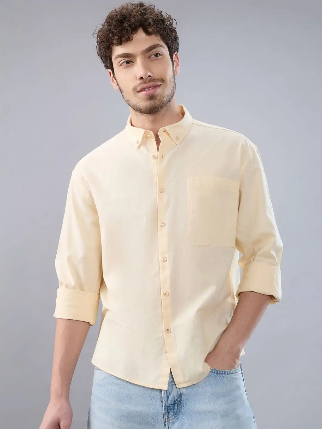 Buy HERE&NOW Men Casual Linen Shirt - Shirts for Men 38187487 | Myntra