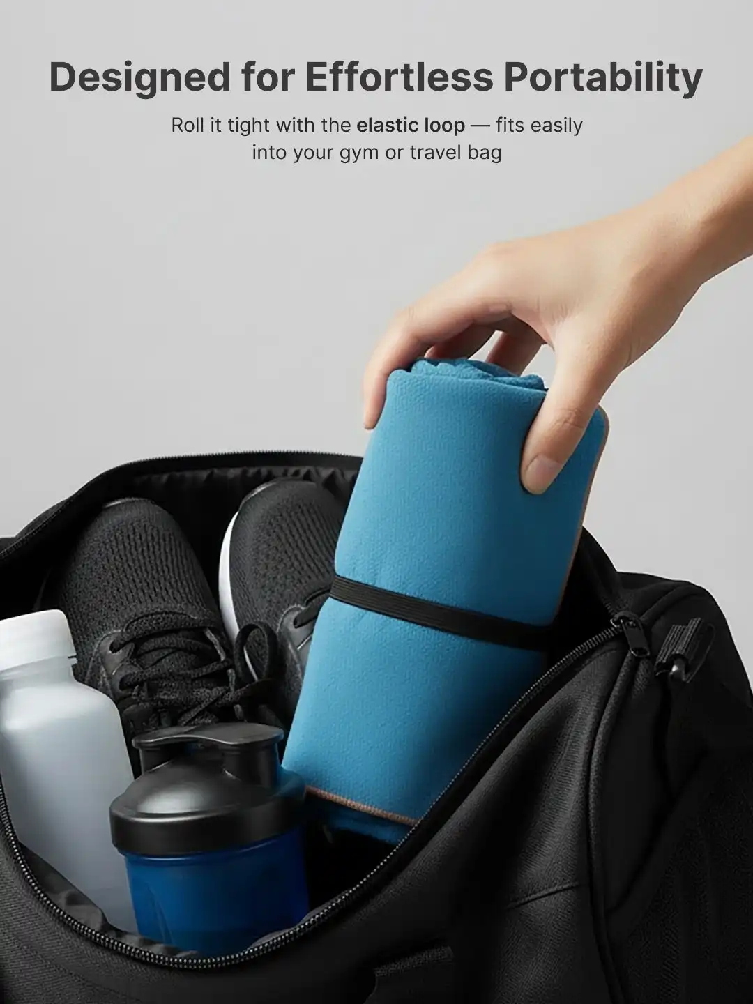 Buy CULT Microfiber Gym Towel with Elastic Loop - Medium - Face