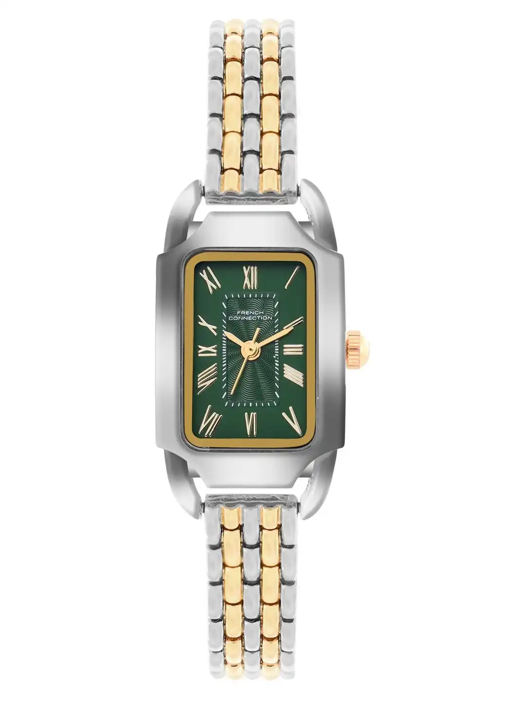 Buy French Connection Women Green Dial Bracelet Style Strap