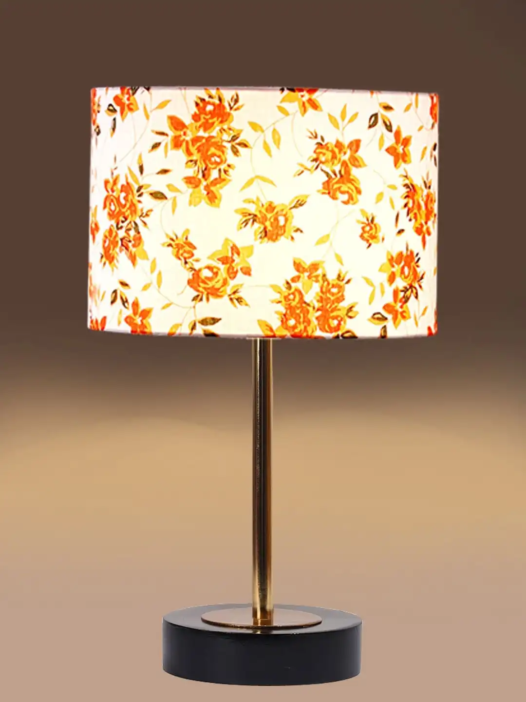 Buy Devansh Multicoloured Printed Wood Cylindrical Shaped Table