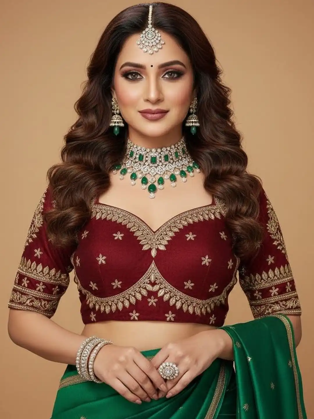 Buy VRAGI Embroidered Sweetheart Neck Saree Blouse - Saree Blouse