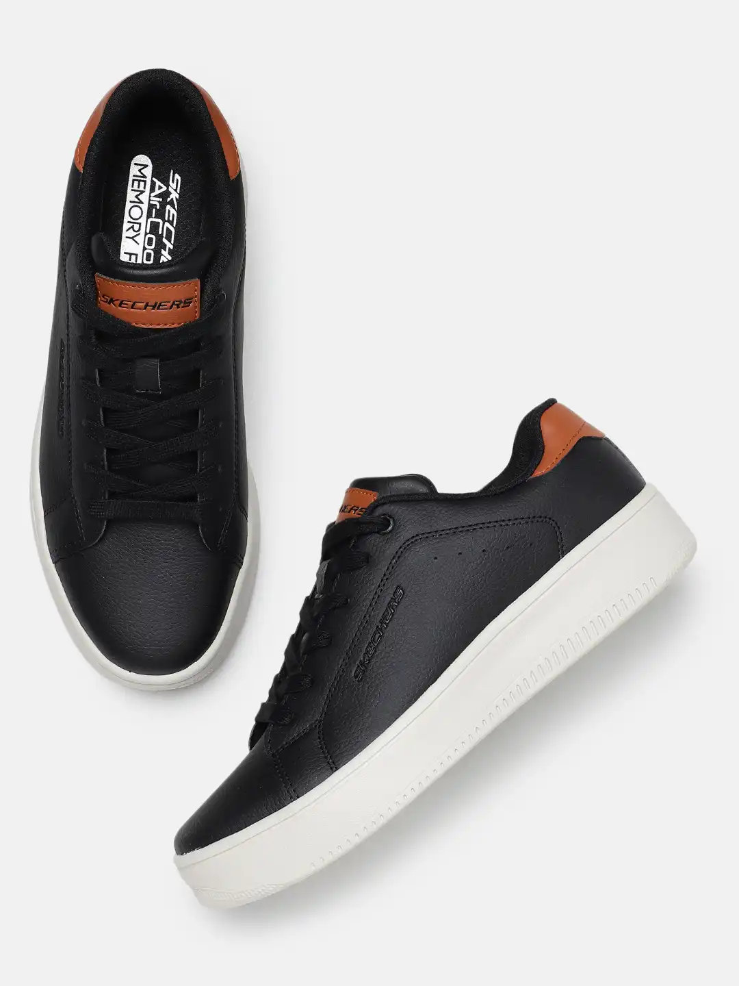 Skechers Sport Court 92 Skechers Men's Leather Sneakers Buy SKECHERS Sport Court 92 Black Casual Sneakers Online Footlocker India