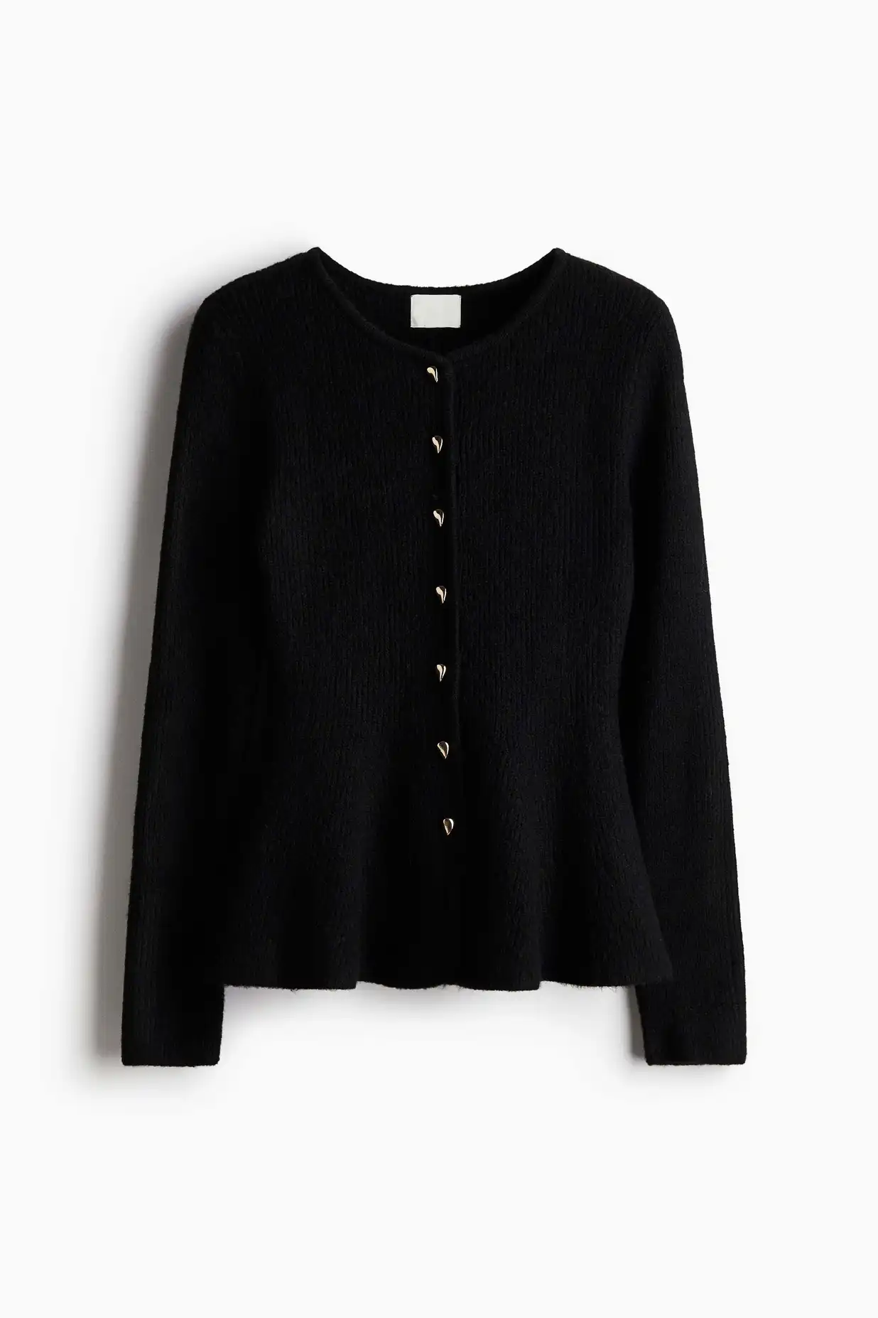 Buy H&M Rib-Knit Peplum Cardigan - Sweaters for Women 37631549