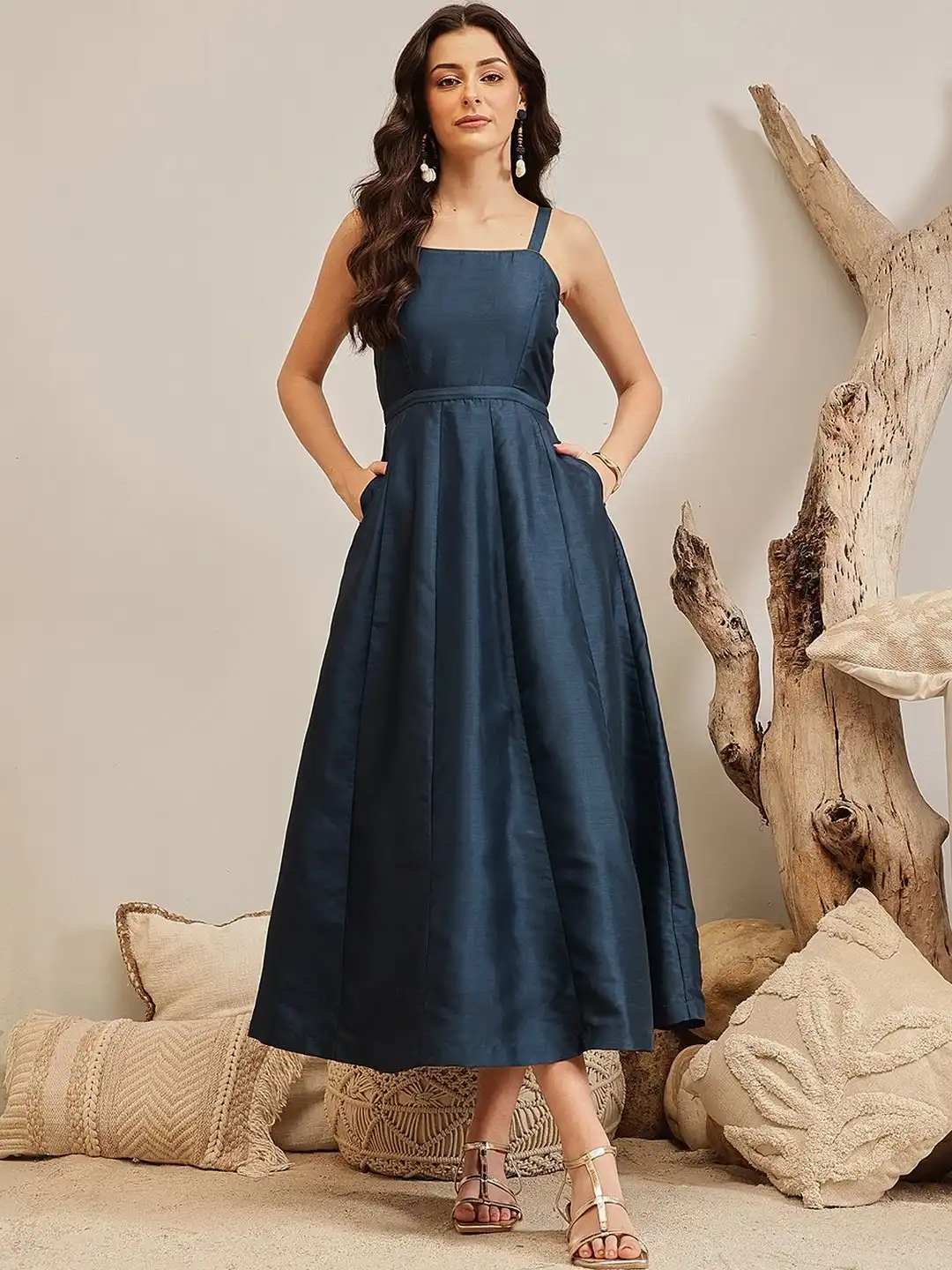 a line v neck chiffon dress Dancing Queen Bridal - 9539 Sophisticated Ruched V-Neck Chiffon A-line Dress S / Black