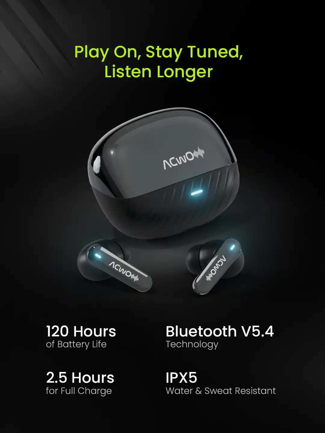 Buy ACwO DwOTS 333 TWS Earbuds With Hybrid ANC - Headphones for Unisex  33809680 | Myntra