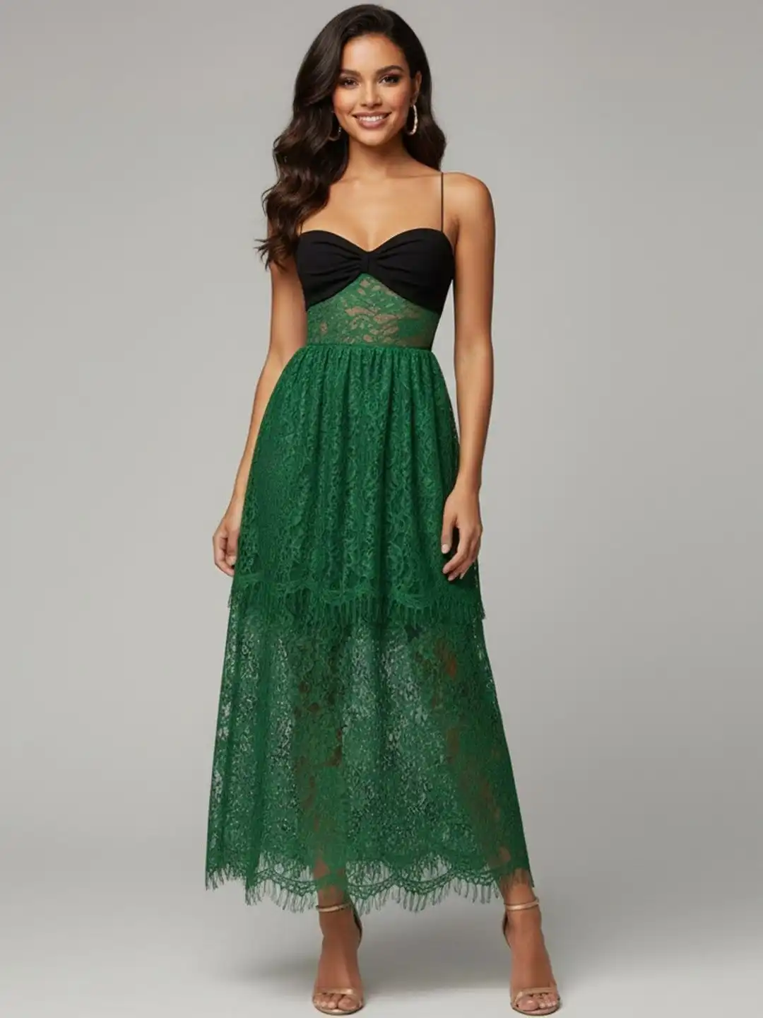 bebe green lace dress Cider Dreams Mini Dress M / olive main image 1