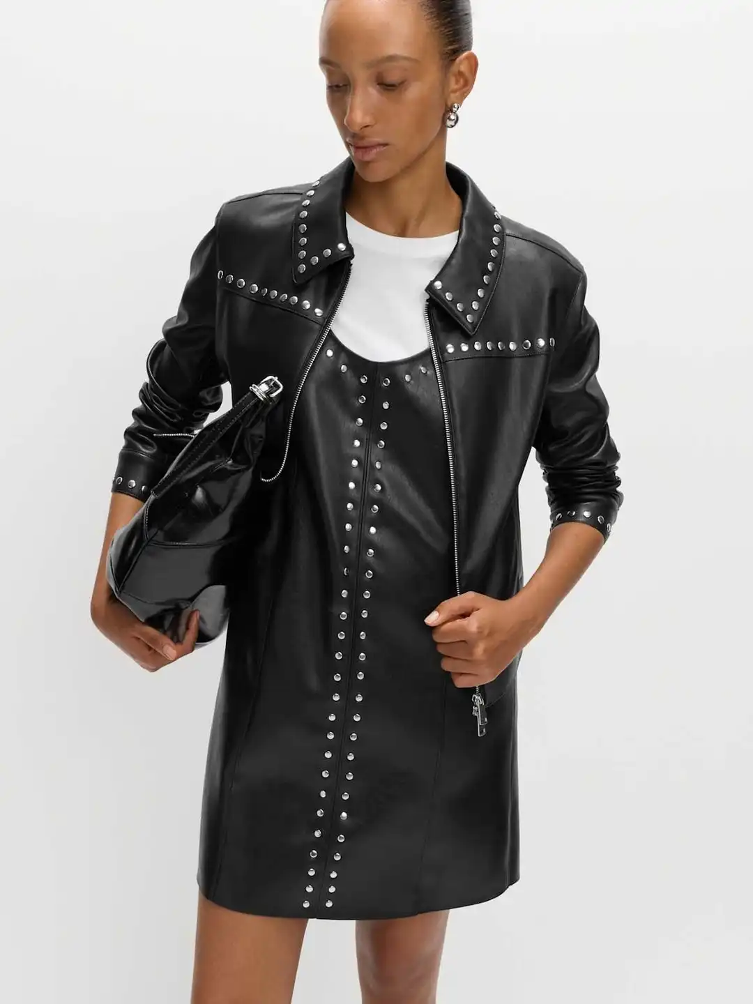 marks and spencer leather dress Buy & Faux Embellished Mini Shift - Dresses for Women 37871532 LowStock:43710093197363