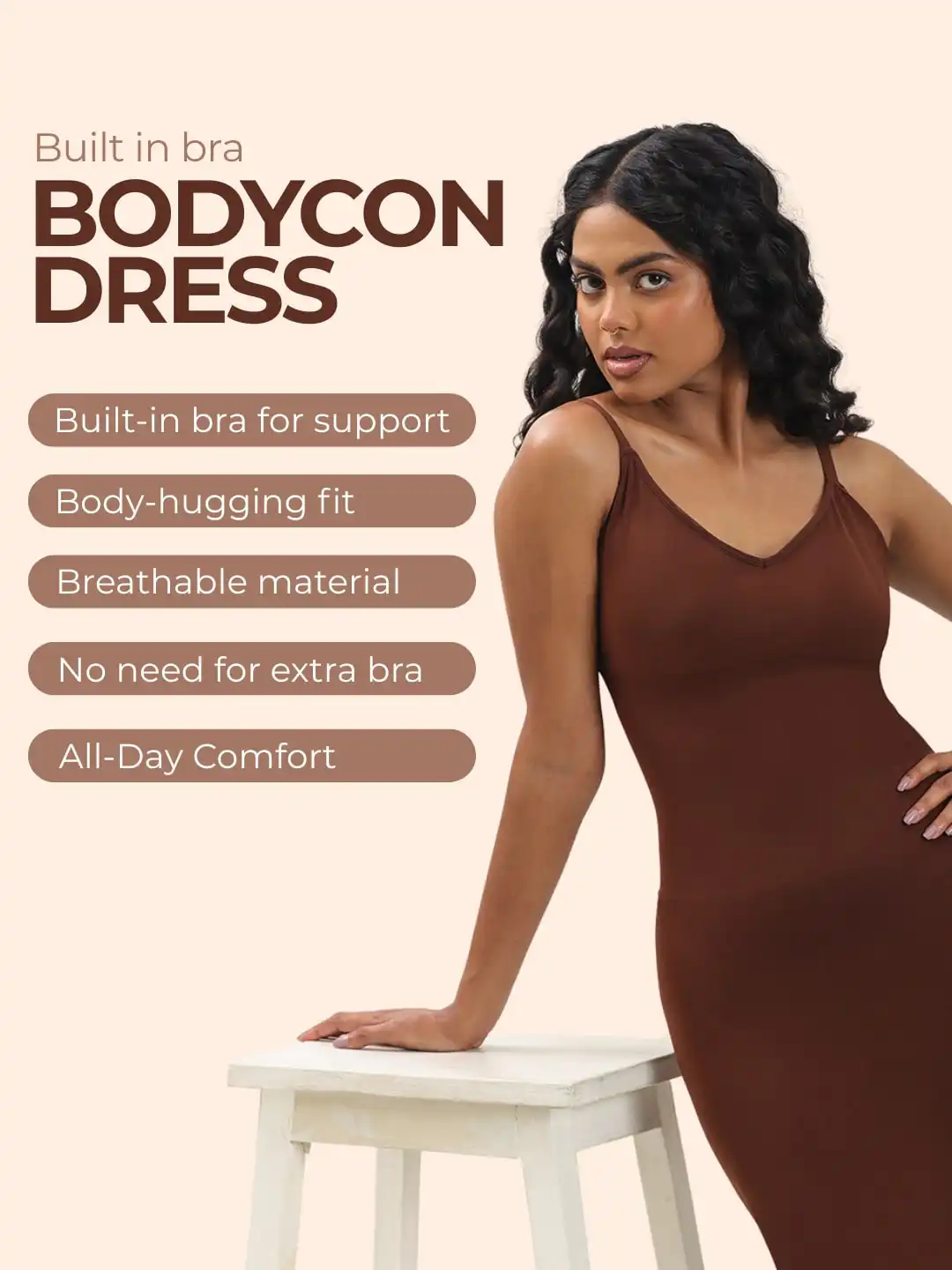 bra to wear under bodycon dress Buy Bodycon Dress with Built-In Bra Online for Women