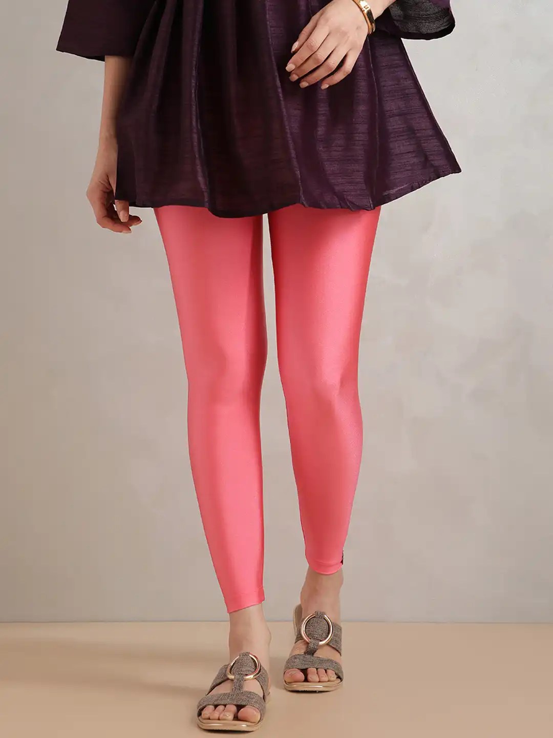 Buy TWIN BIRDS Skinny Fit Ankle Length Shimmer Leggings - Leggings