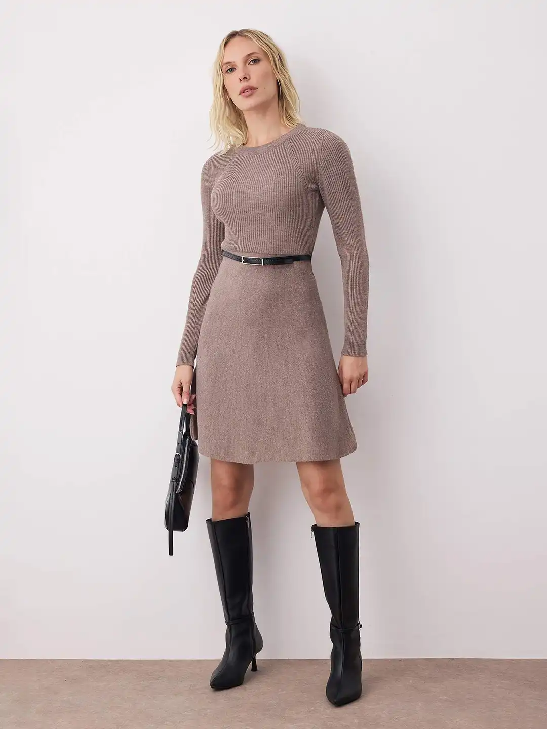 emerald green long sleeve cocktail dress Chiffon Bishop Sleeve Surplice Dress (Plus)
