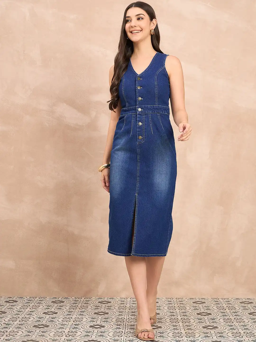 Buy all about you Denim Sheath Midi Dress - Dresses for Women 37471752 | Myntra Buy all about you Denim Sheath Midi Dress - Dresses for Women 37471752 | Myntra