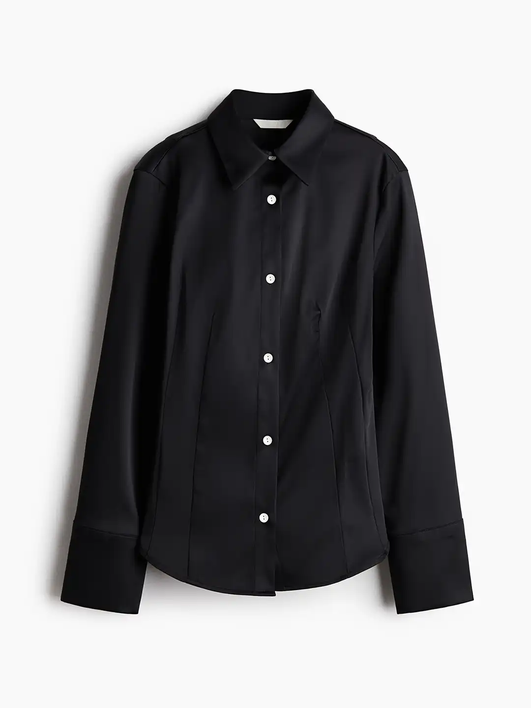 black dress shirt h&m Buy Women Fitted Twill - Shirts for Women 37339376 SIZE:XL / 10-12 Rounded hem. Wrist Girls Sixth birthday outfit