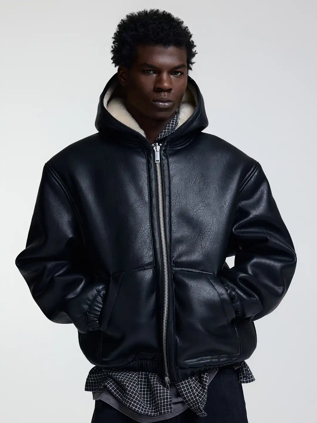 ジャケット・アウター high neck wool bomber jacket Buy H&M Aviator Jacket - Jackets for Men 37243842 | Myntra