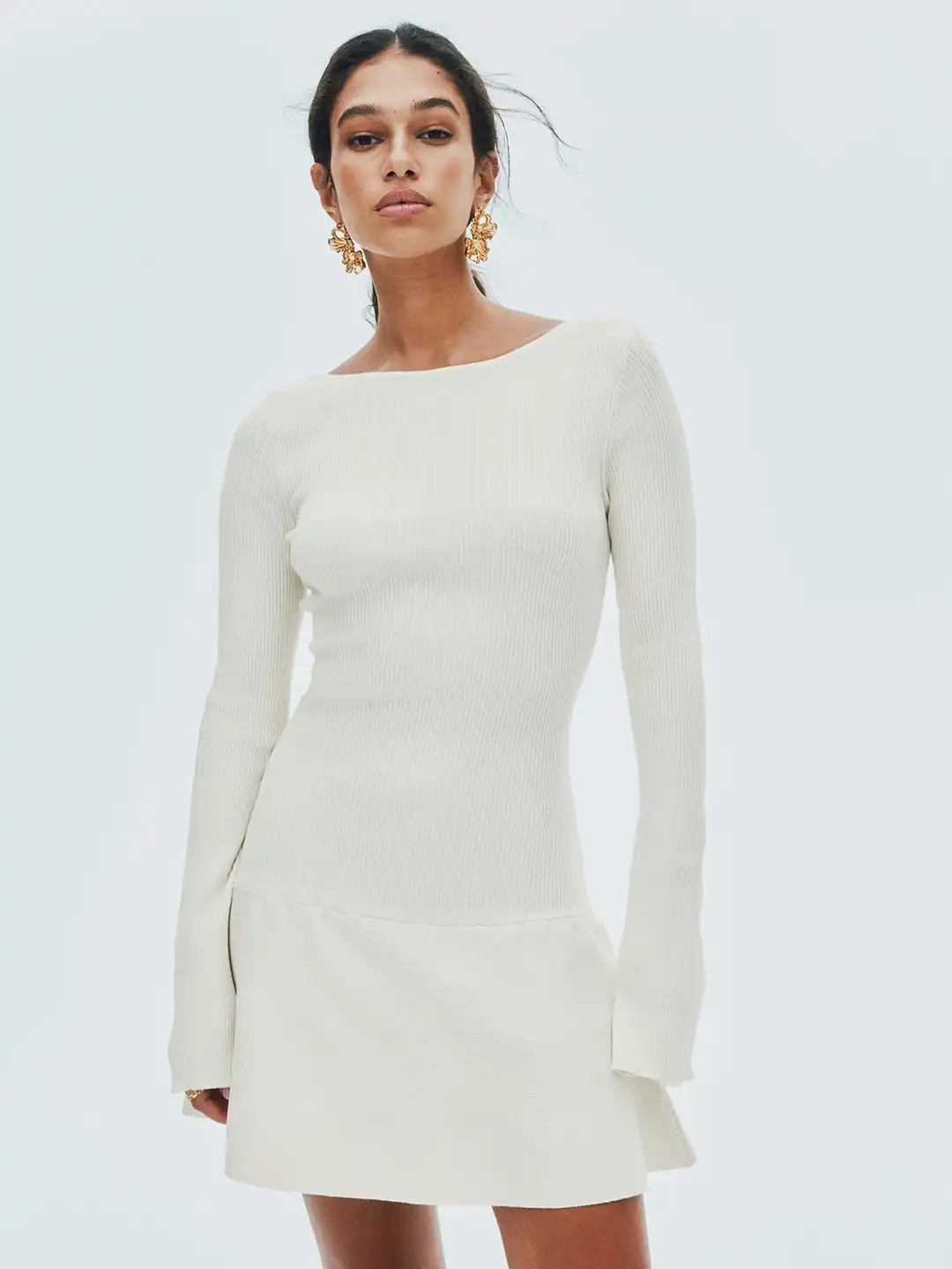 sachin and babi light blue dress H&M MINI DRESS BELTED MADE IN ITALY, Women's Fashion, Dresses & Sets,  Dresses on Carousell