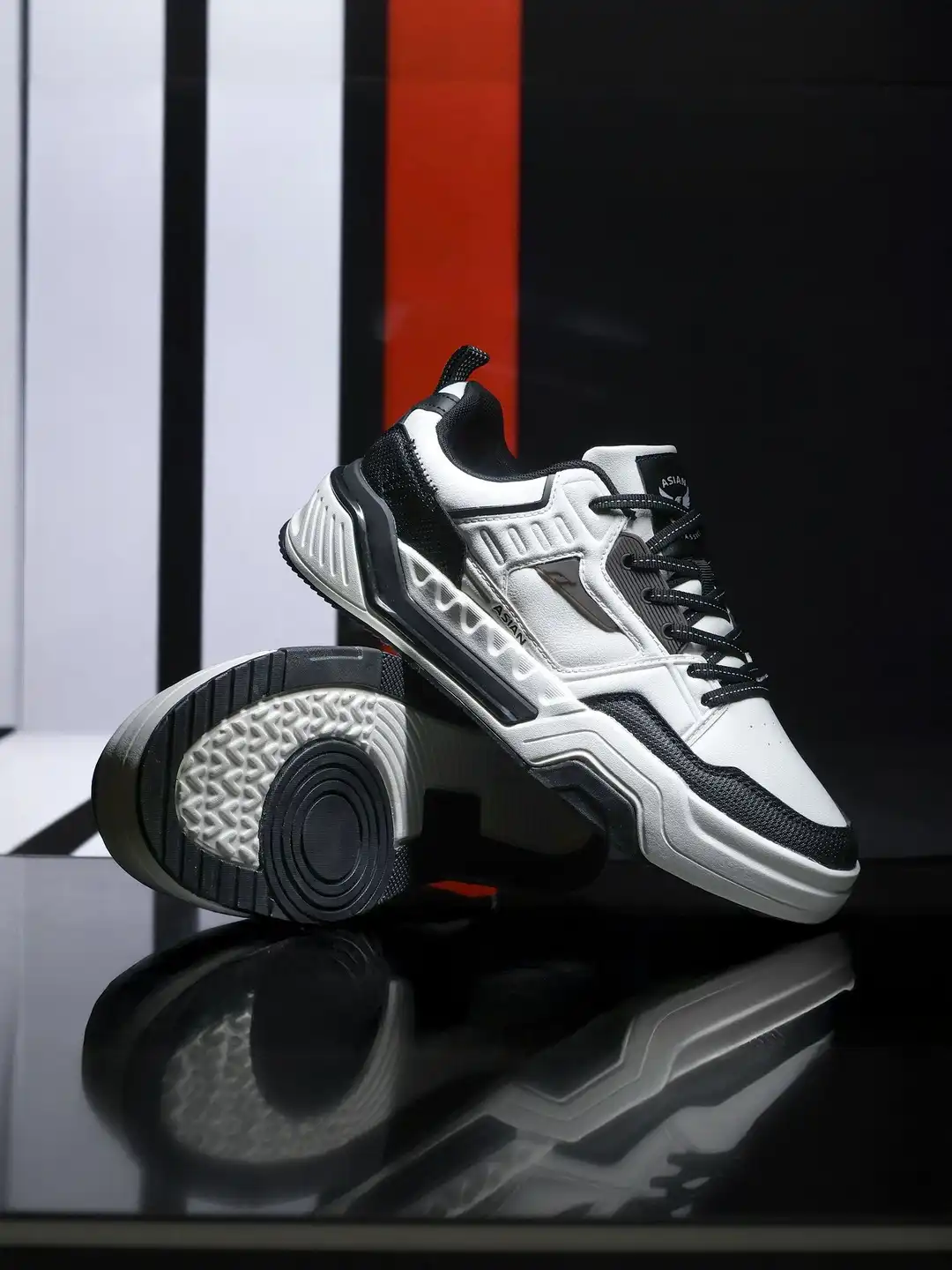Buy ASIAN Men Colourblocked Lace-Up Sneakers - Casual Shoes for