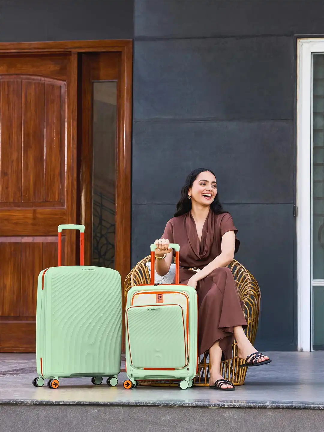 Buy Nasher Miles Capri Hard-Sided Polypropylene Luggage Set of 2