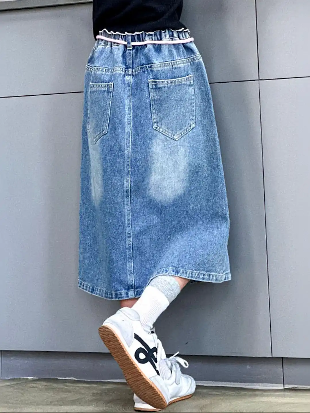 Buy LULU & SKY Girls A-Line Pull-on Denim Midi Skirts - Skirts for