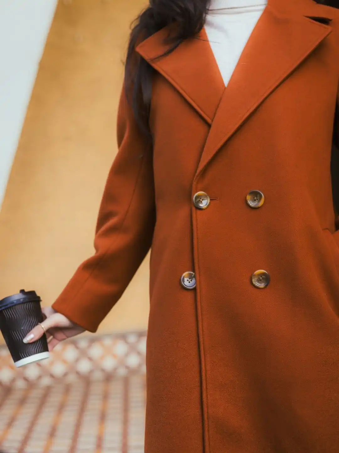 Buy JAVINISHKA Double Breasted Ankle Length Trench Coat - Coats