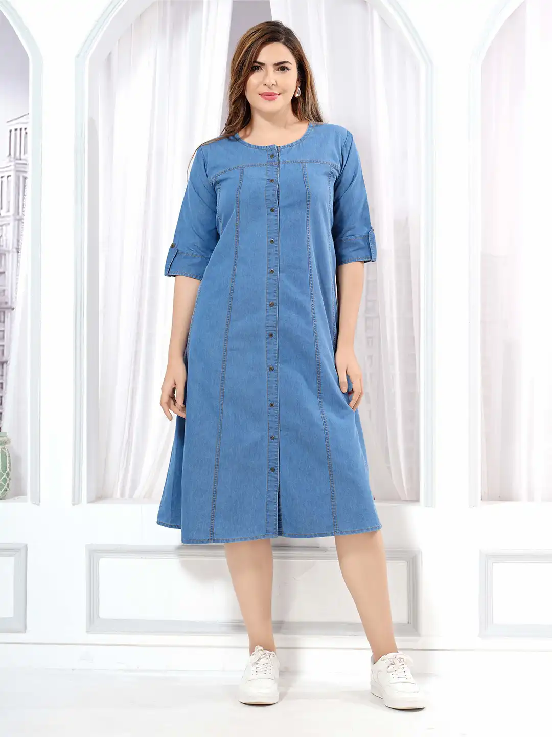 sachin and babi light blue dress Stylish Long Frock Design for Girls / Long Maxi Dress / Casual Long Frocks  Long Frocks ke Design main image 1