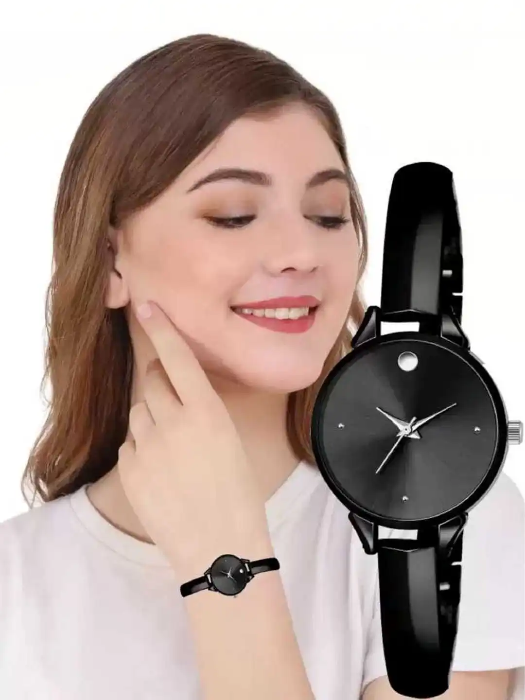 Buy SZN Women Dial & Stainless Steel Straps Analogue Watch Black