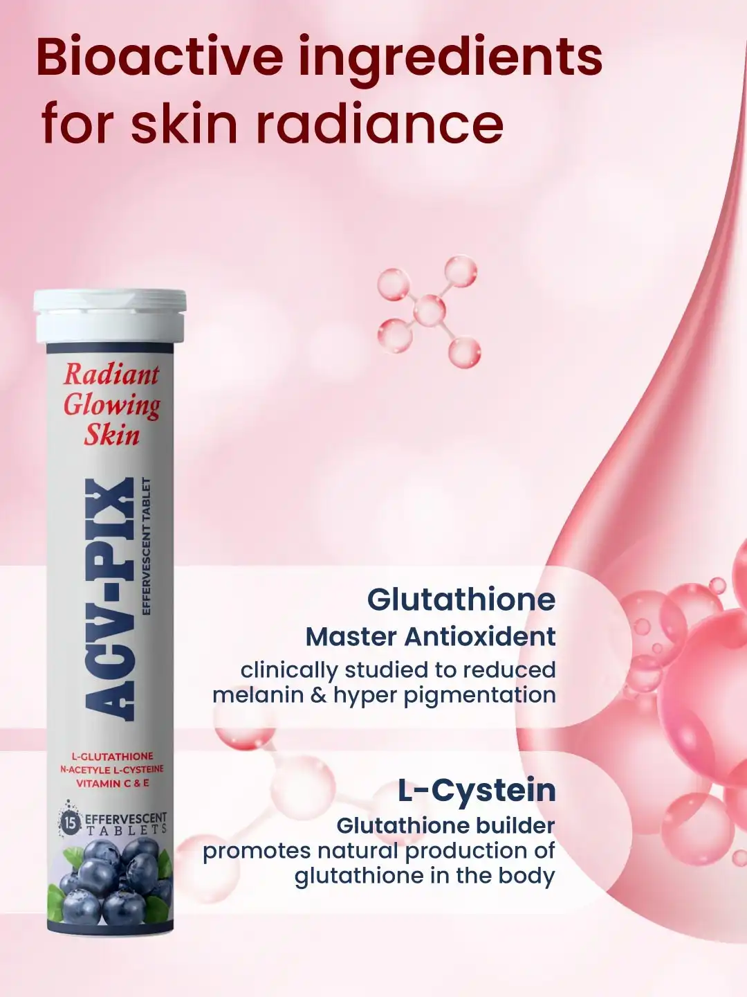 acv effervescent tablets with glutathione Glutone L-Glutathione 500mg Vitamin C 60mg 15 LONG EXP Fizzy Vit C & Glutathione
