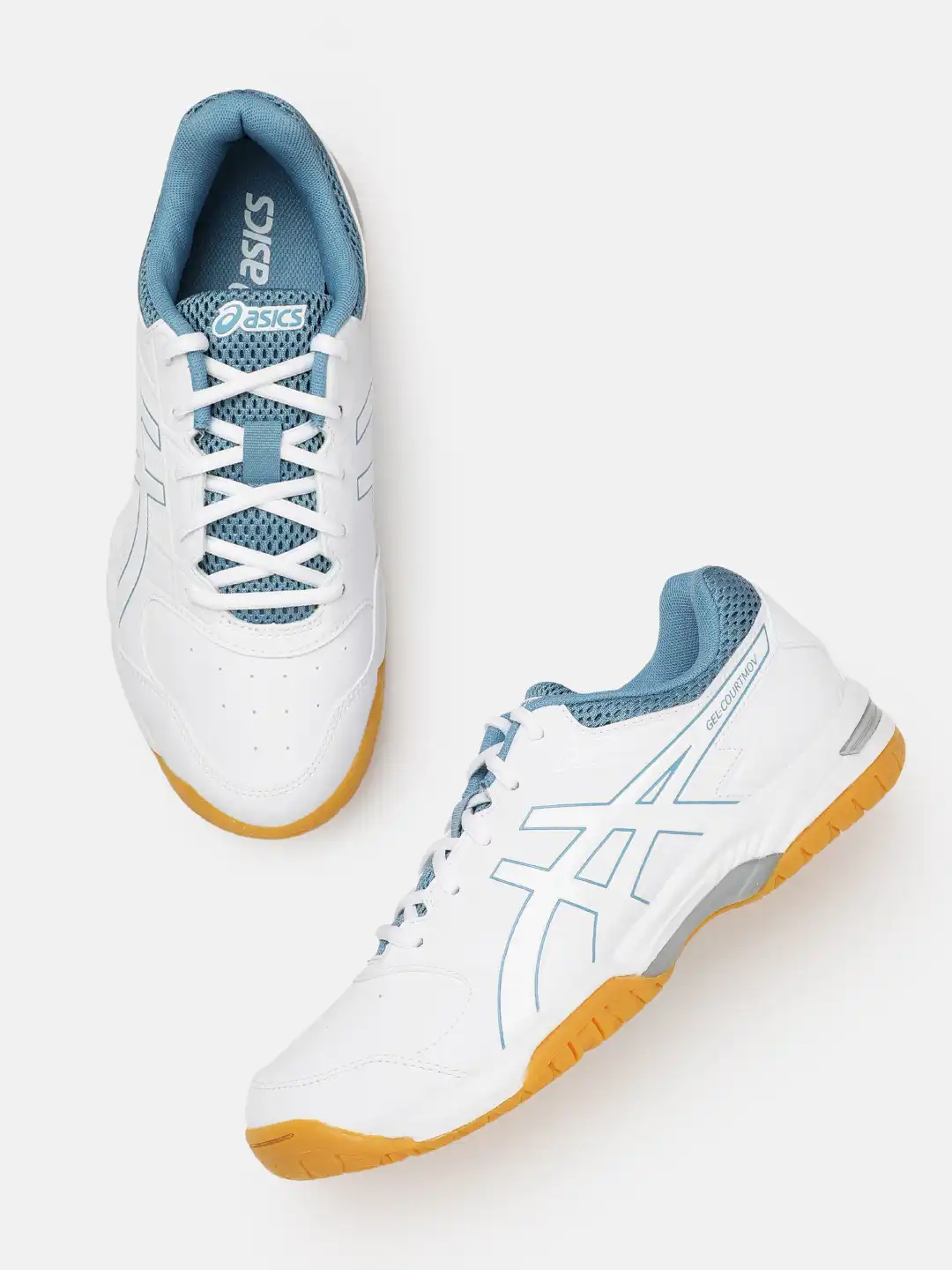 Buy ASICS Men Perforated Round-Toe COURTMOV Badminton Shoes
