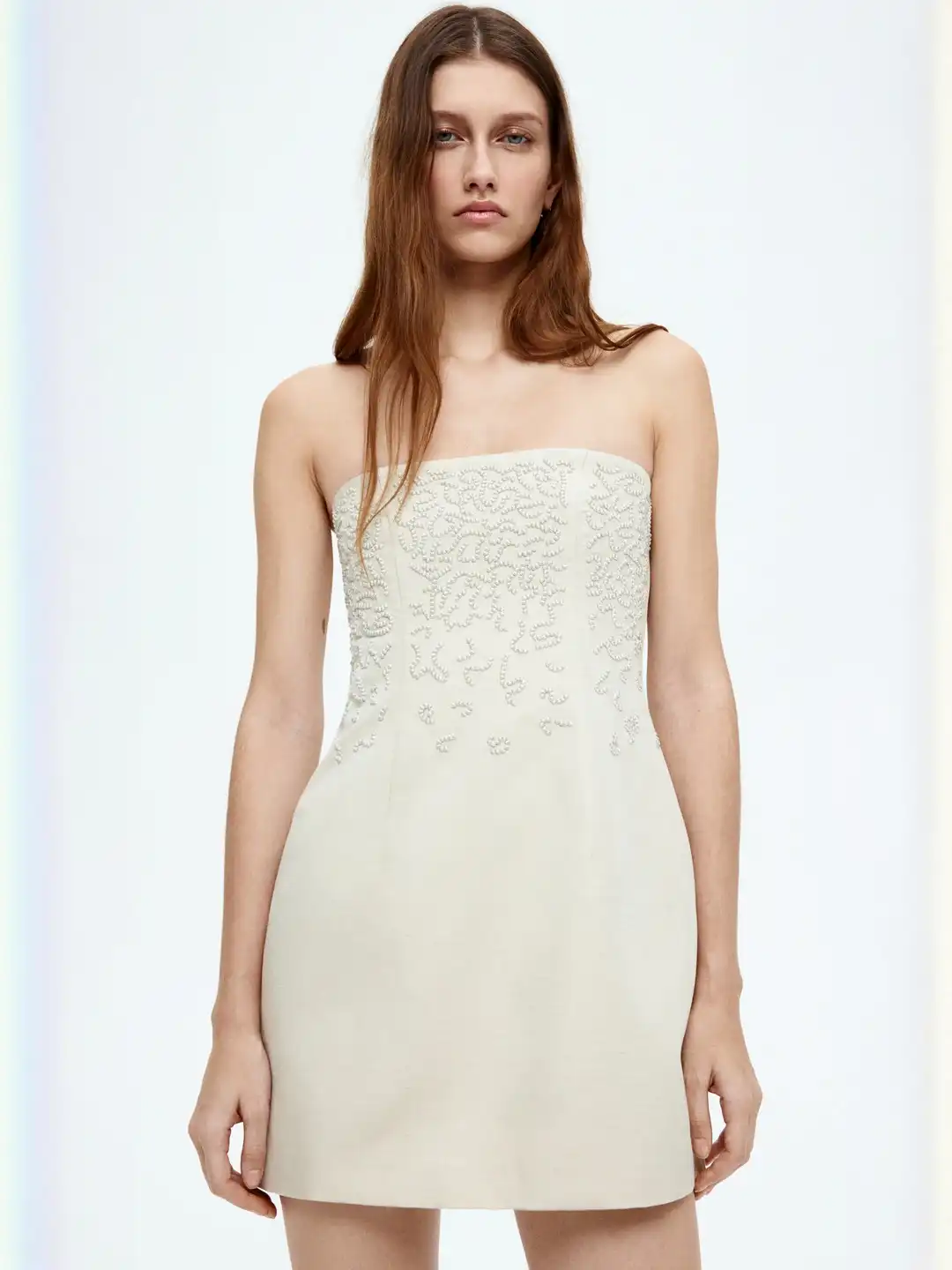 linen tailored dress Velvet Austen Linen Dress in Chalk S / Chalk main image 1