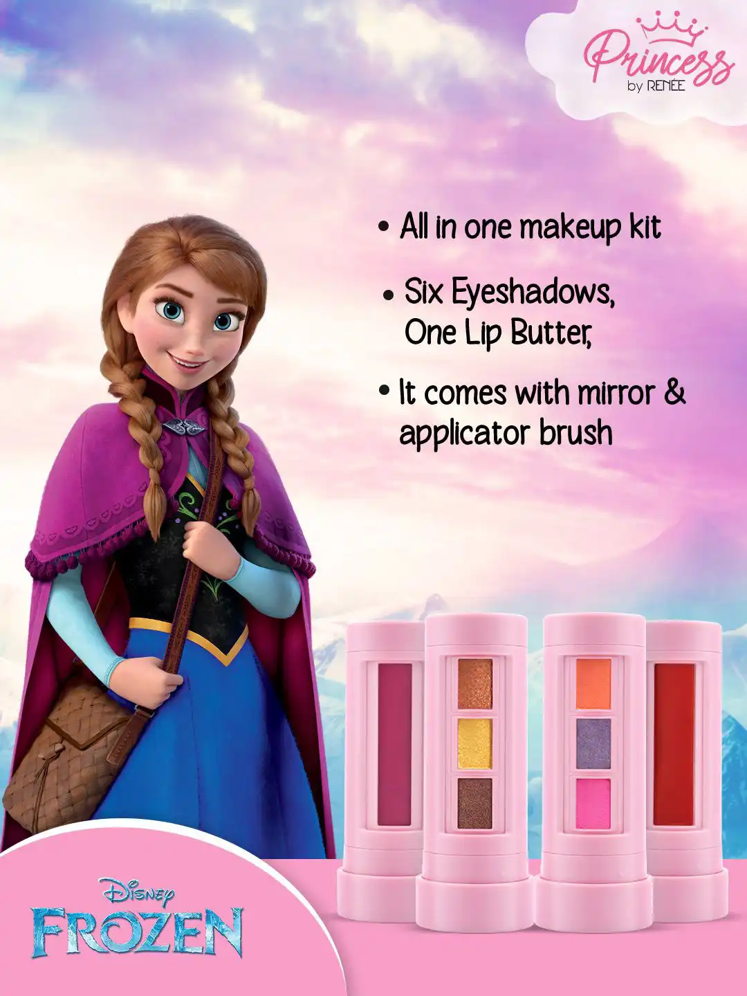 Buy Renee Set Of 3 Unicorn Makeup Kit - 7.4 g, Lip Gloss - 8 ml