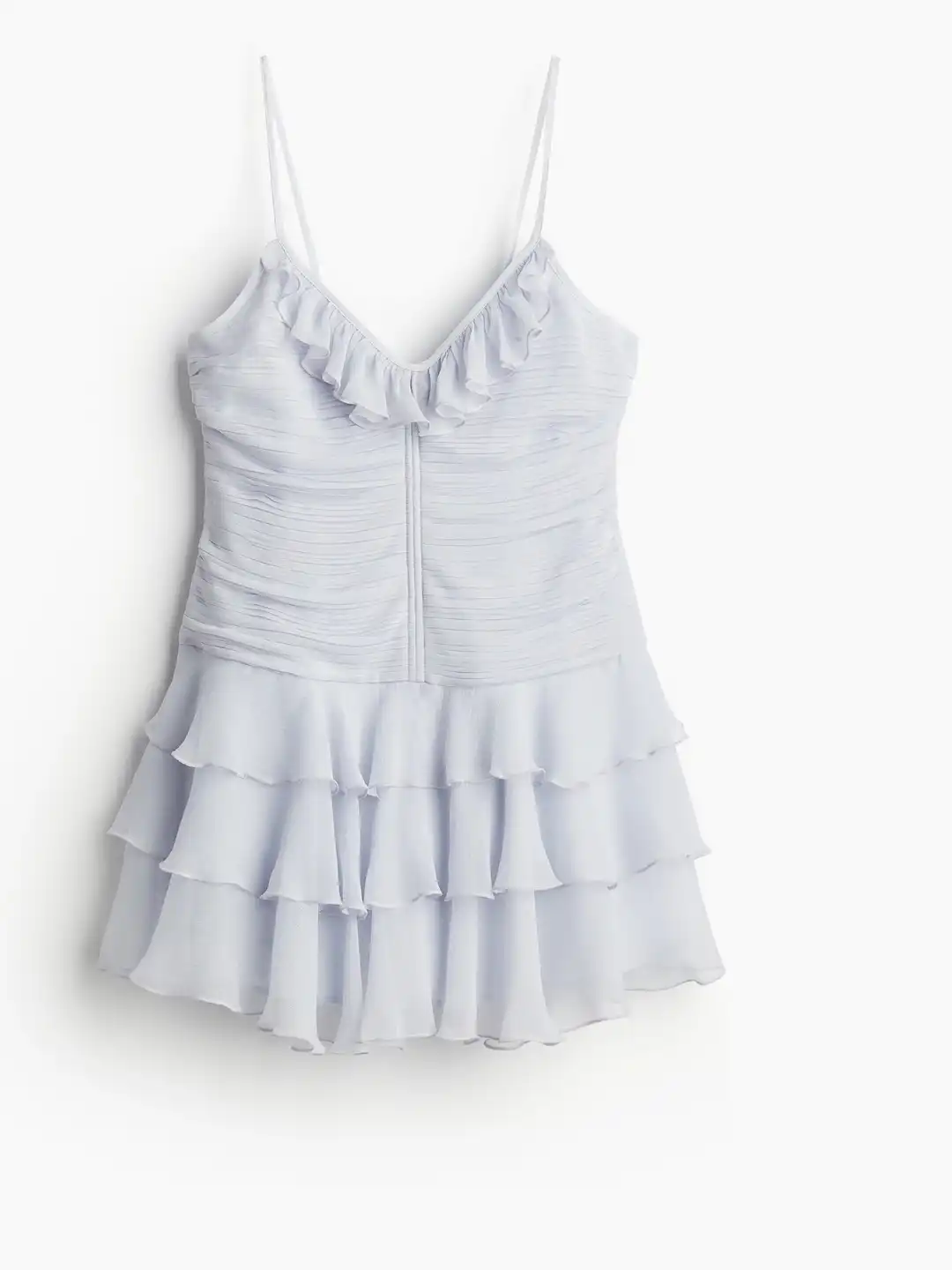 h&m short chiffon dress H&M Chiffon Polka Dot Dress Size 6